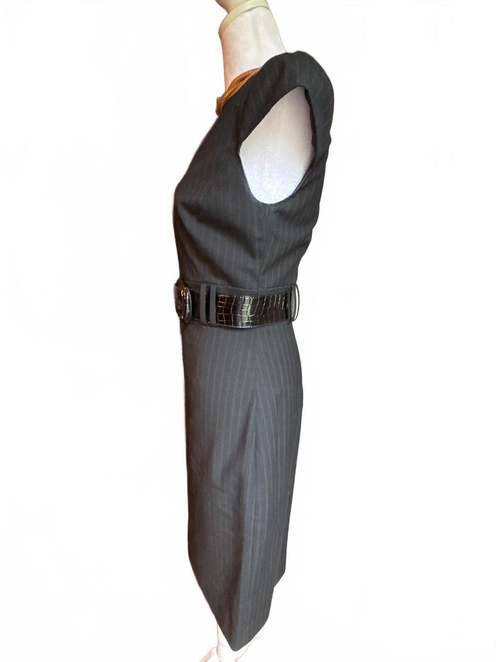 Antonio Melani Black Belted Dress 4 - Picture 5 of 9